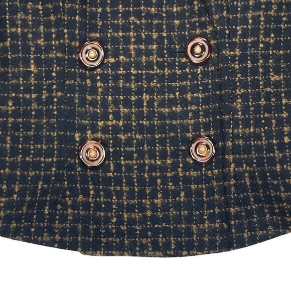 Magid Bernard 2 Pc Wool Skirt Suit Women 8 Brown Vintage Business Career Elegant - Picture 4 of 16